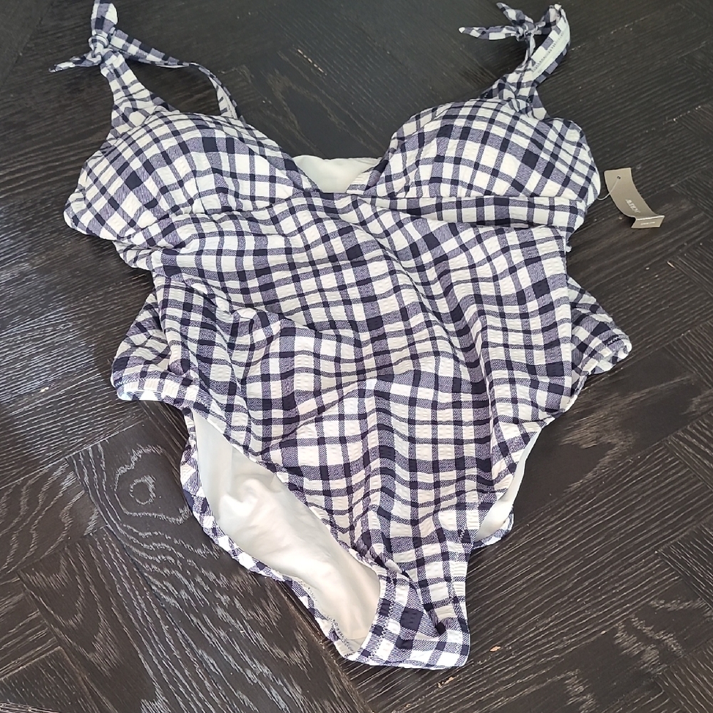 NWT J. Crew Tattersail Printed Swimsuit